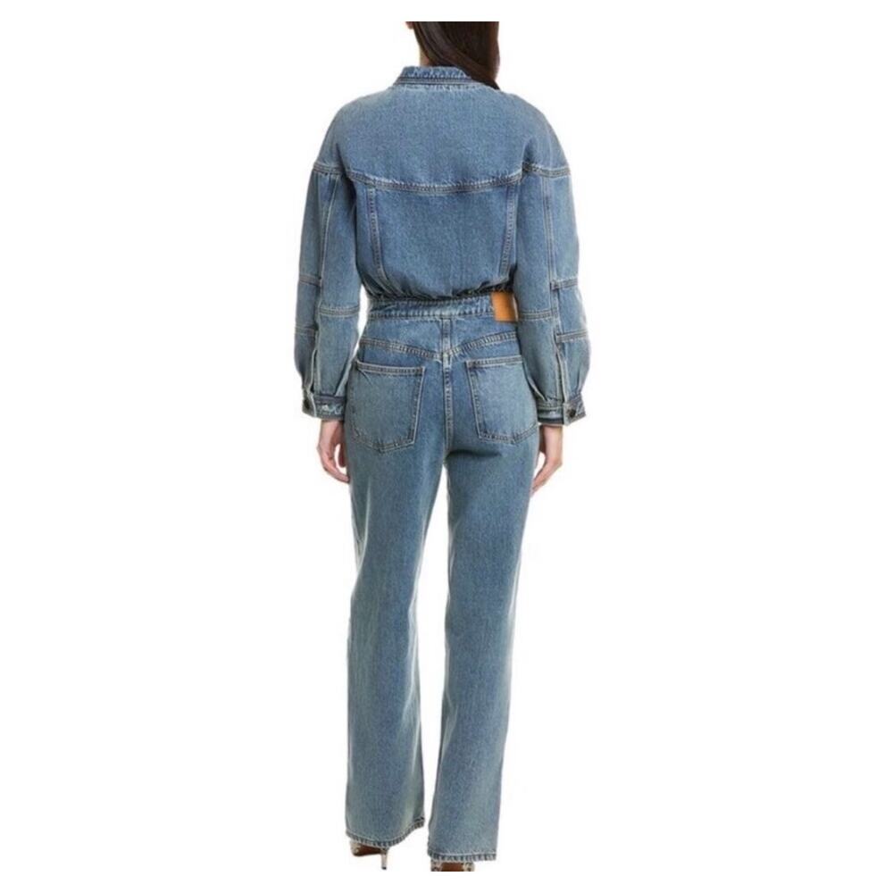 RONNY KOBO Eugene Denim Jumpsuit In Blue Size X Small - Picture 2 of 9